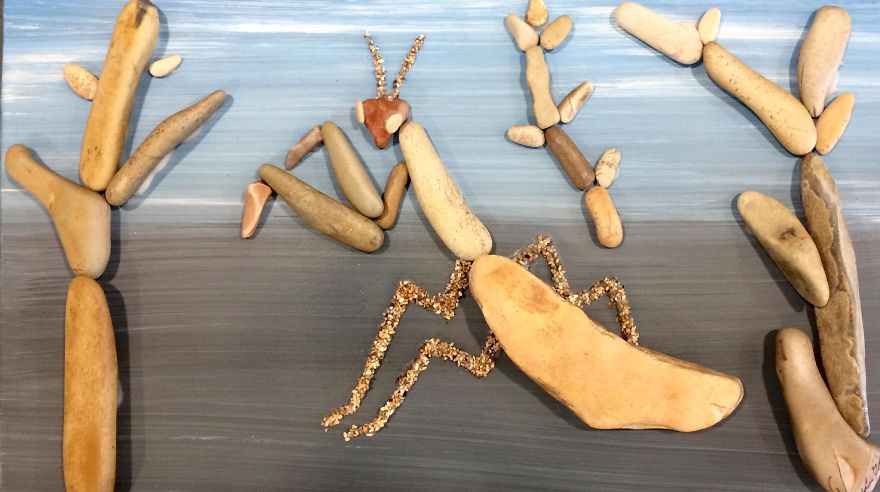 I Create Art From Stones I Find On The Beach I Create Art From Stones I Find On The Beach
