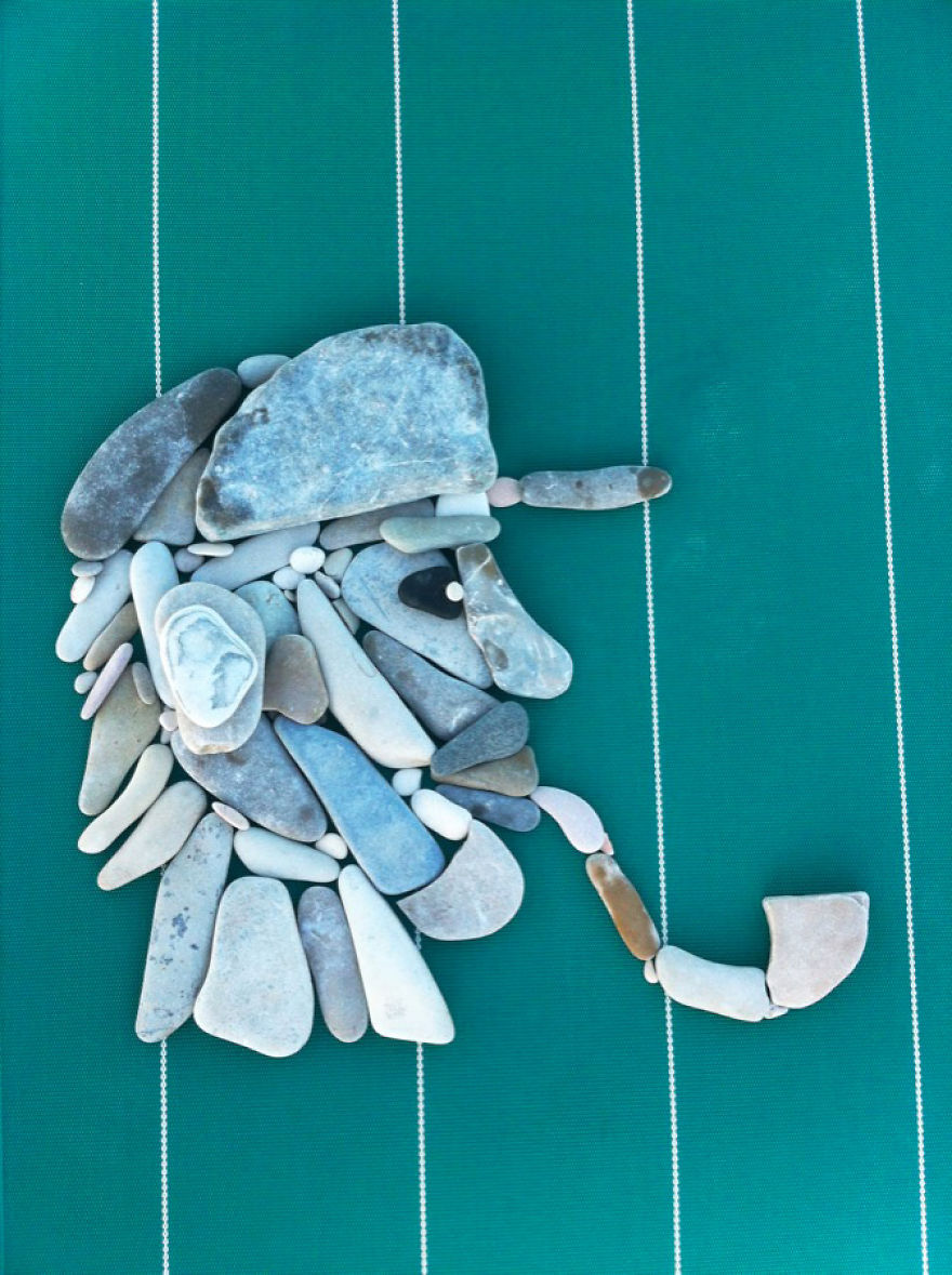 I Create Art From Stones I Find On The Beach I Create Art From Stones I Find On The Beach