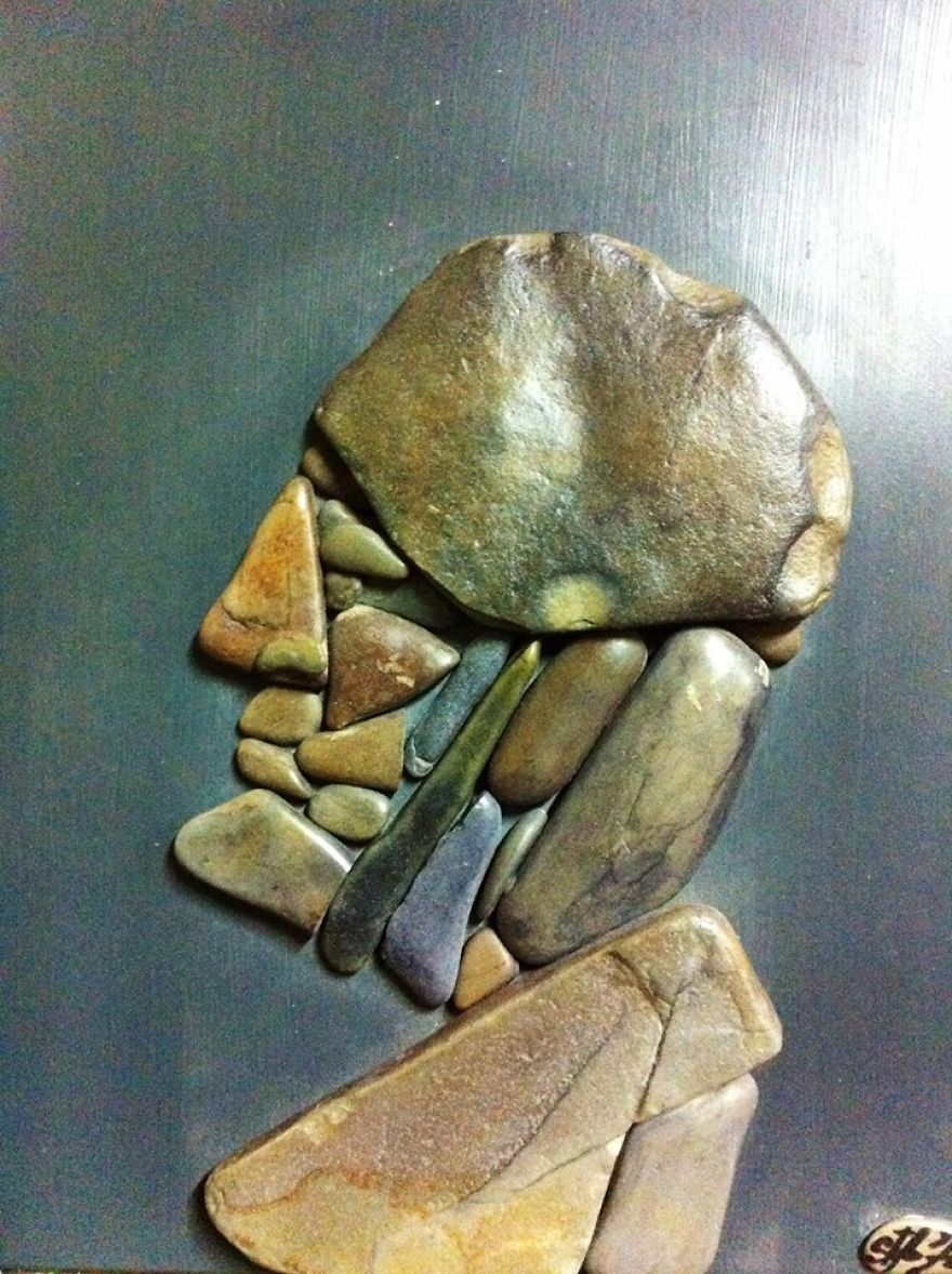 I Create Art From Stones I Find On The Beach I Create Art From Stones I Find On The Beach