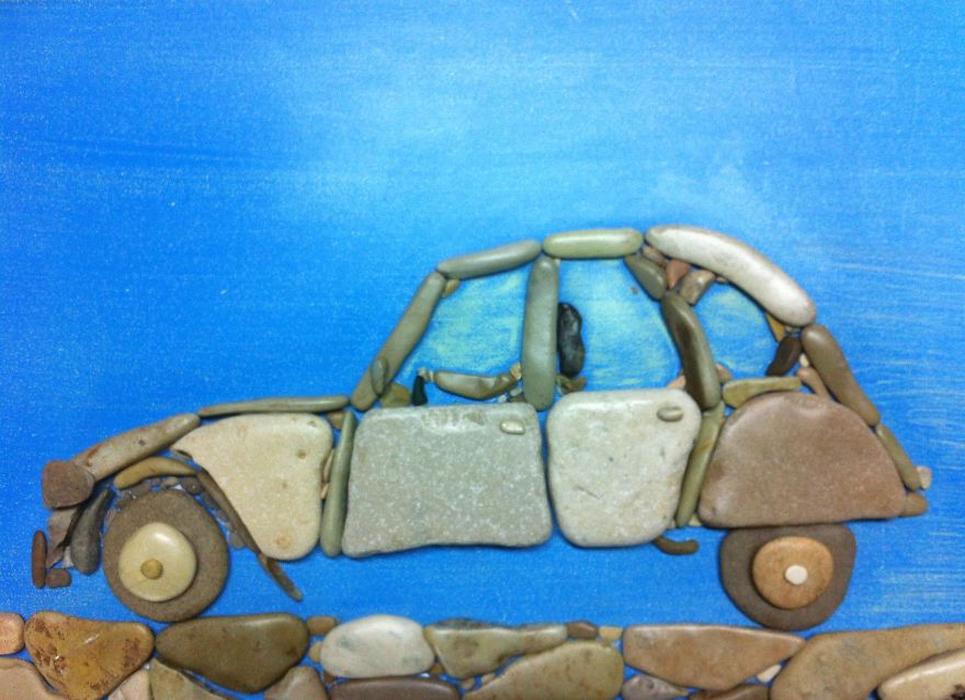 I Create Art From Stones I Find On The Beach I Create Art From Stones I Find On The Beach