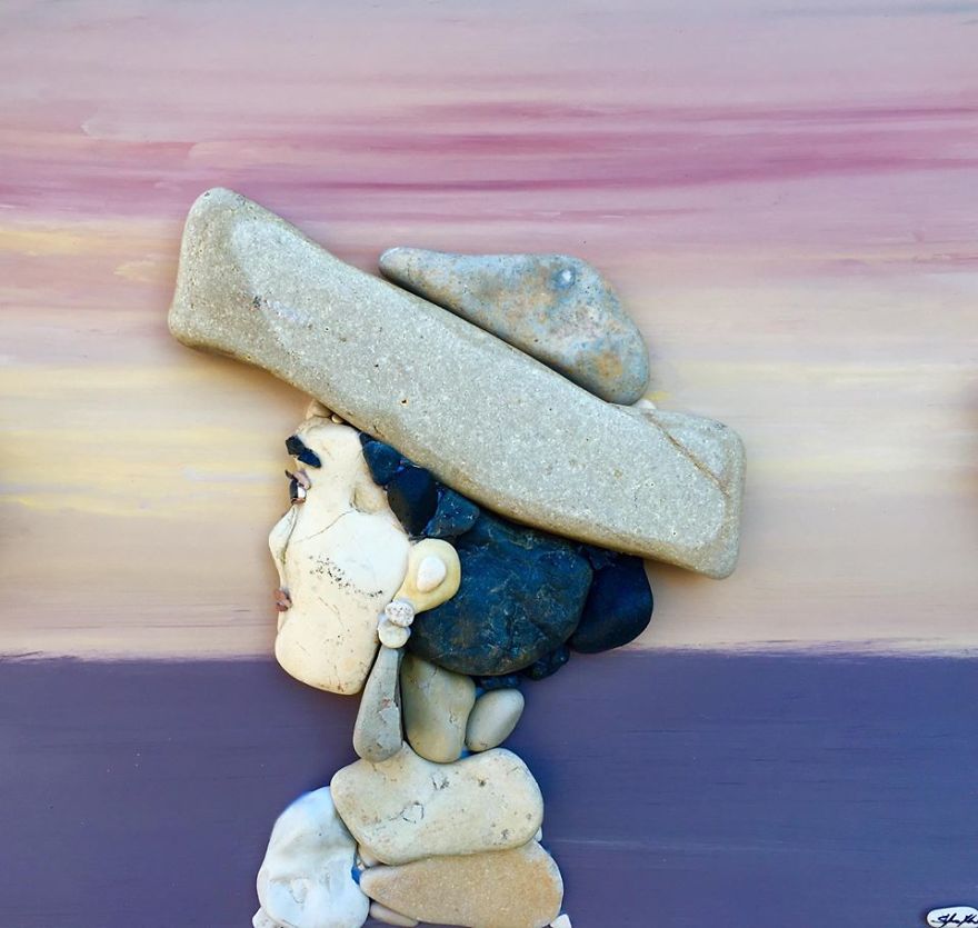 I Create Art From Stones I Find On The Beach I Create Art From Stones I Find On The Beach