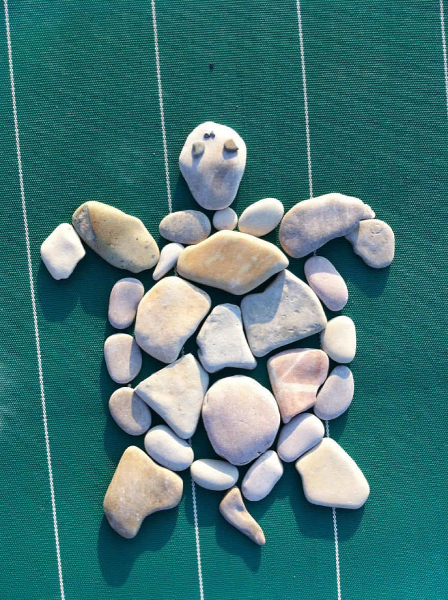 I Create Art From Stones I Find On The Beach I Create Art From Stones I Find On The Beach
