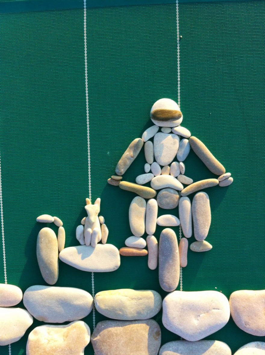 I Create Art From Stones I Find On The Beach I Create Art From Stones I Find On The Beach