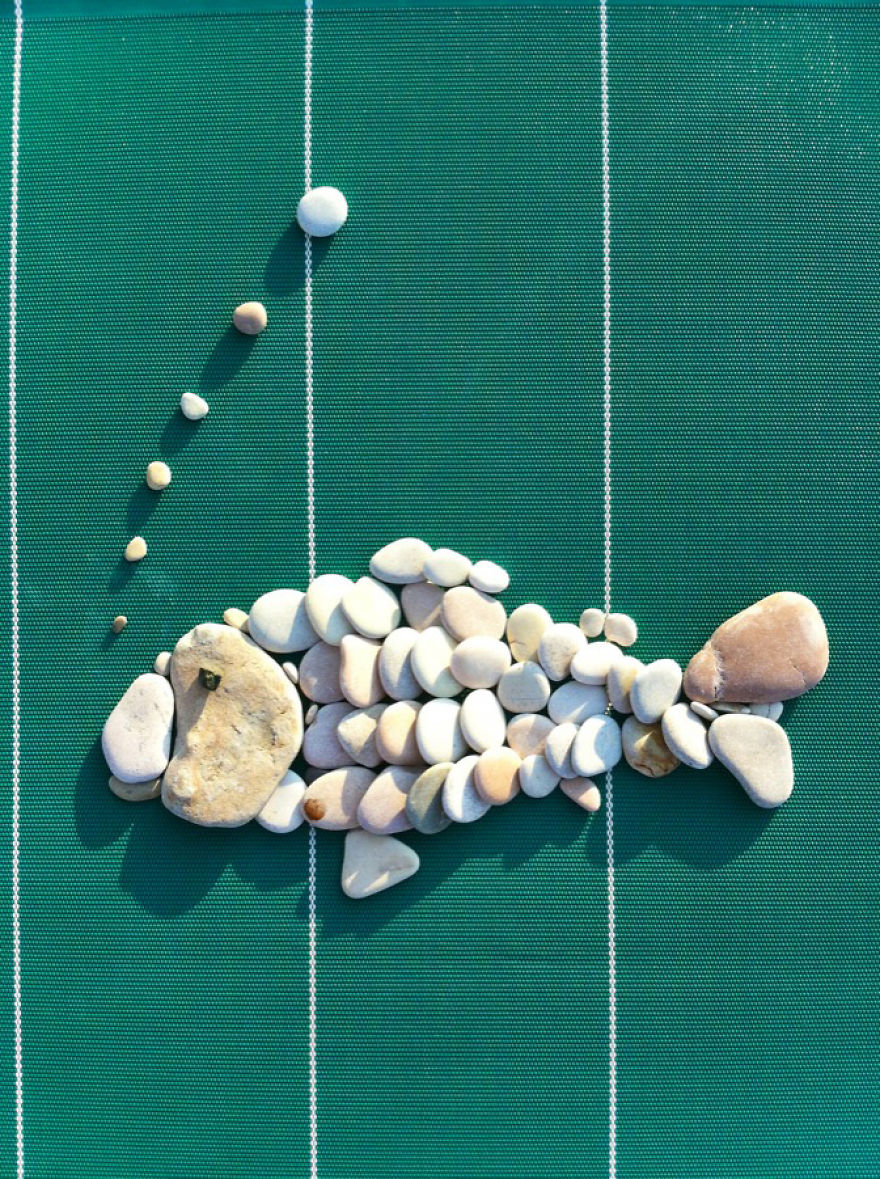 I Create Art From Stones I Find On The Beach I Create Art From Stones I Find On The Beach