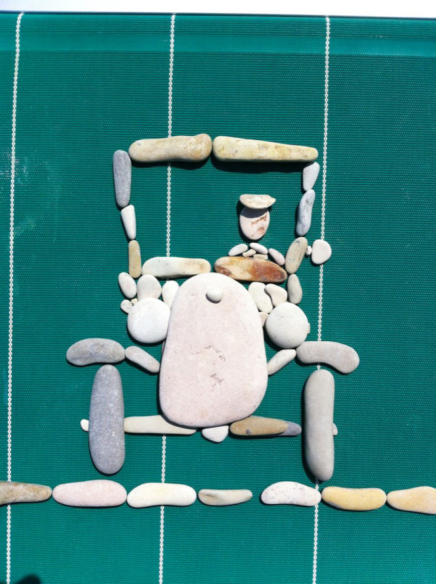 I Create Art From Stones I Find On The Beach I Create Art From Stones I Find On The Beach