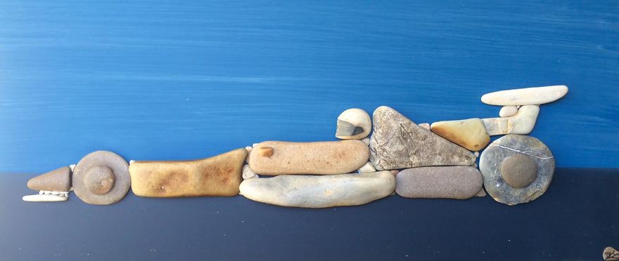 I Create Art From Stones I Find On The Beach I Create Art From Stones I Find On The Beach
