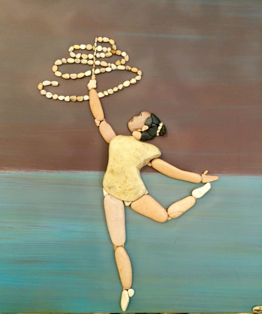 I Create Art From Stones I Find On The Beach I Create Art From Stones I Find On The Beach