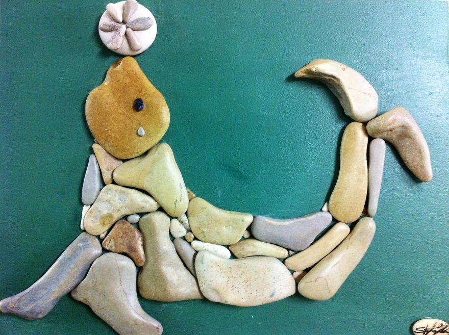 I Create Art From Stones I Find On The Beach I Create Art From Stones I Find On The Beach