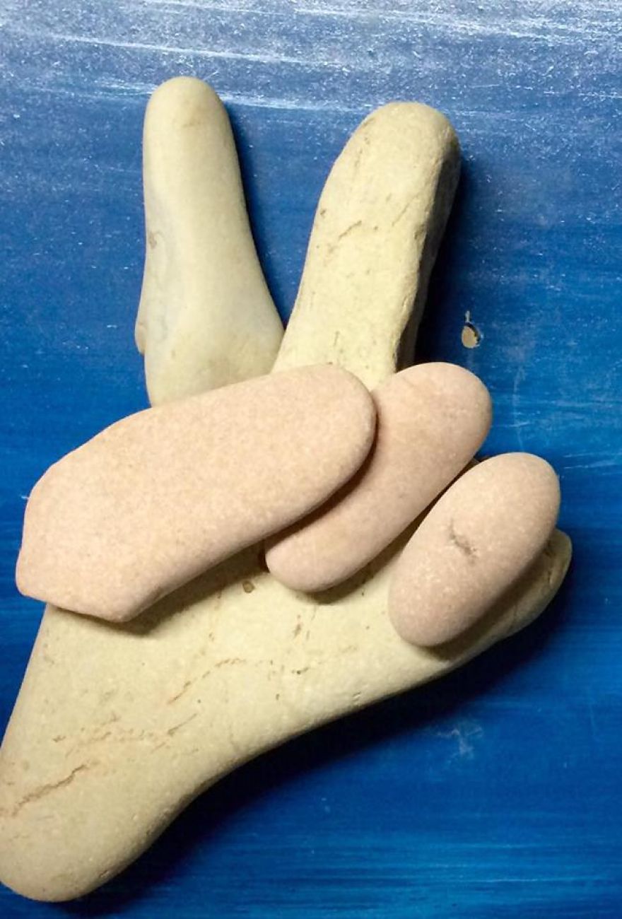I Create Art From Stones I Find On The Beach I Create Art From Stones I Find On The Beach