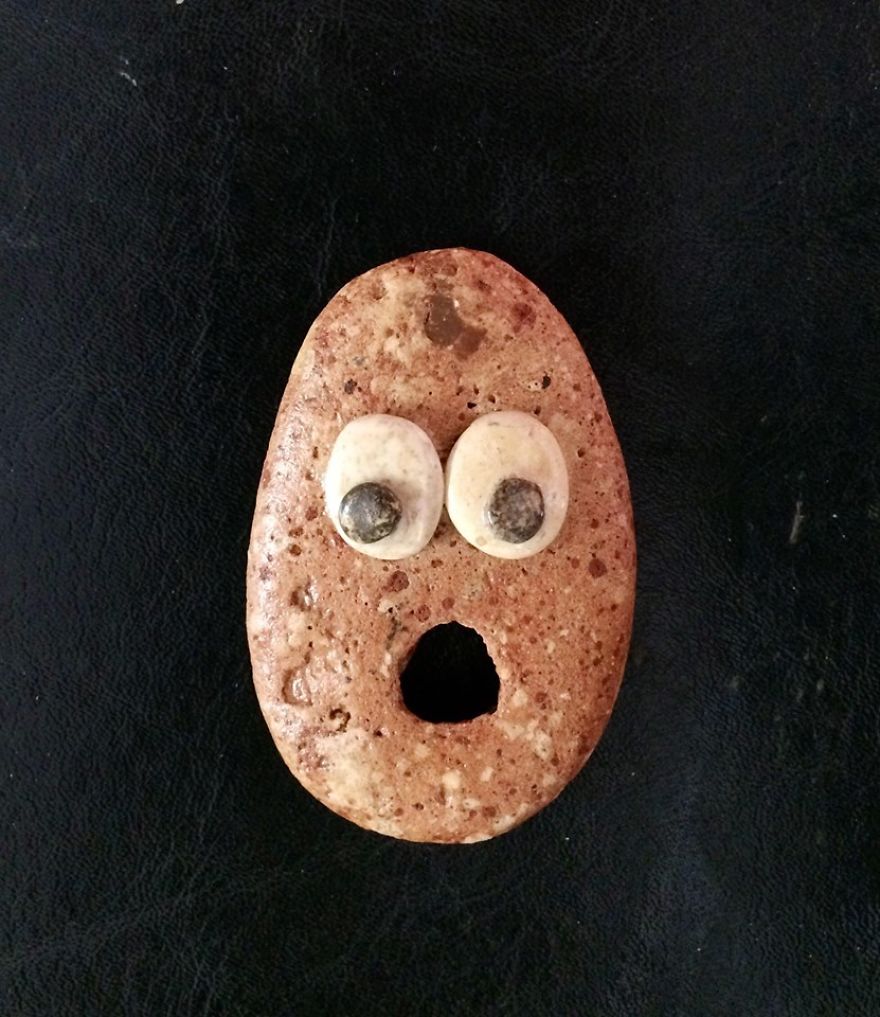 I Create Art From Stones I Find On The Beach I Create Art From Stones I Find On The Beach