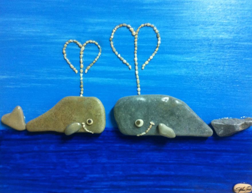 I Create Art From Stones I Find On The Beach I Create Art From Stones I Find On The Beach