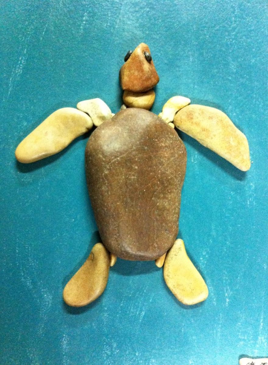 I Create Art From Stones I Find On The Beach I Create Art From Stones I Find On The Beach