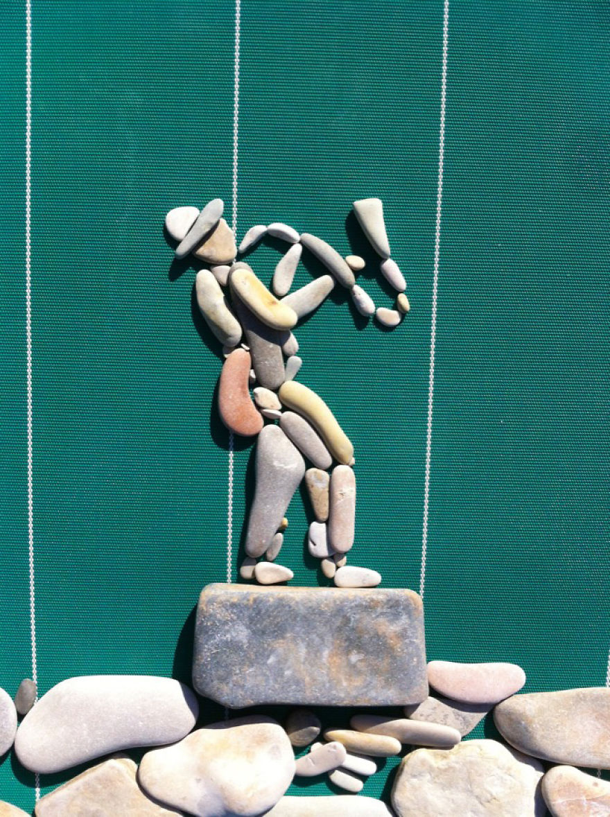 I Create Art From Stones I Find On The Beach I Create Art From Stones I Find On The Beach