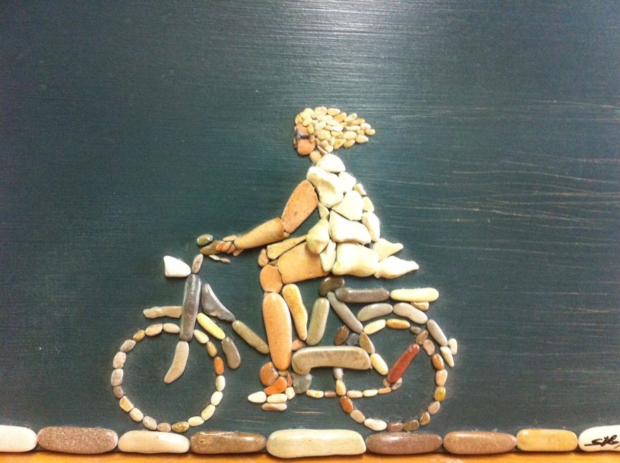 I Create Art From Stones I Find On The Beach I Create Art From Stones I Find On The Beach