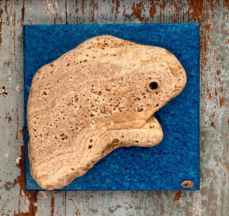 I Create Art From Stones I Find On The Beach I Create Art From Stones I Find On The Beach