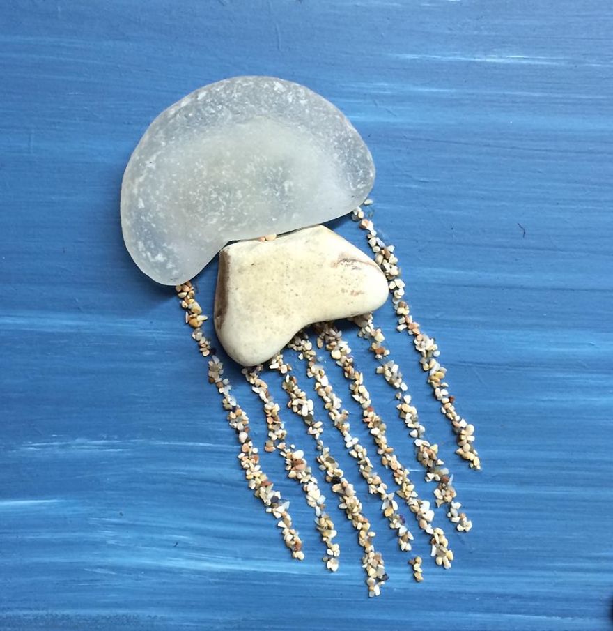 I Create Art From Stones I Find On The Beach I Create Art From Stones I Find On The Beach