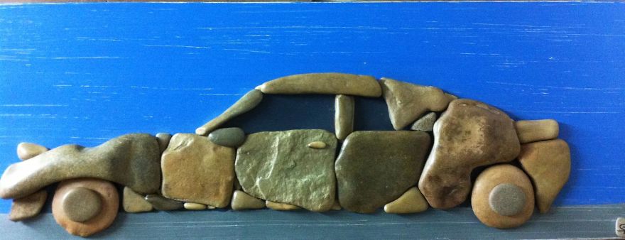 I Create Art From Stones I Find On The Beach I Create Art From Stones I Find On The Beach