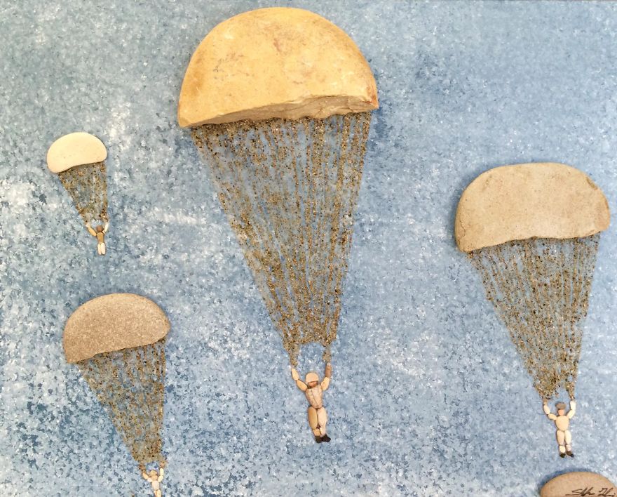 I Create Art From Stones I Find On The Beach I Create Art From Stones I Find On The Beach