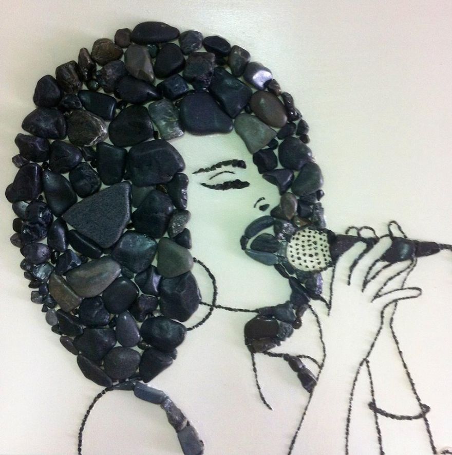 I Create Art From Stones I Find On The Beach I Create Art From Stones I Find On The Beach