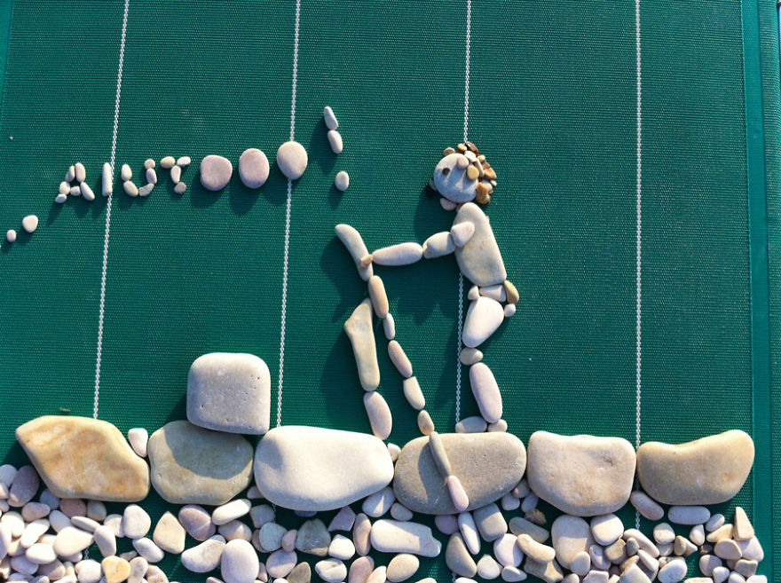 I Create Art From Stones I Find On The Beach I Create Art From Stones I Find On The Beach