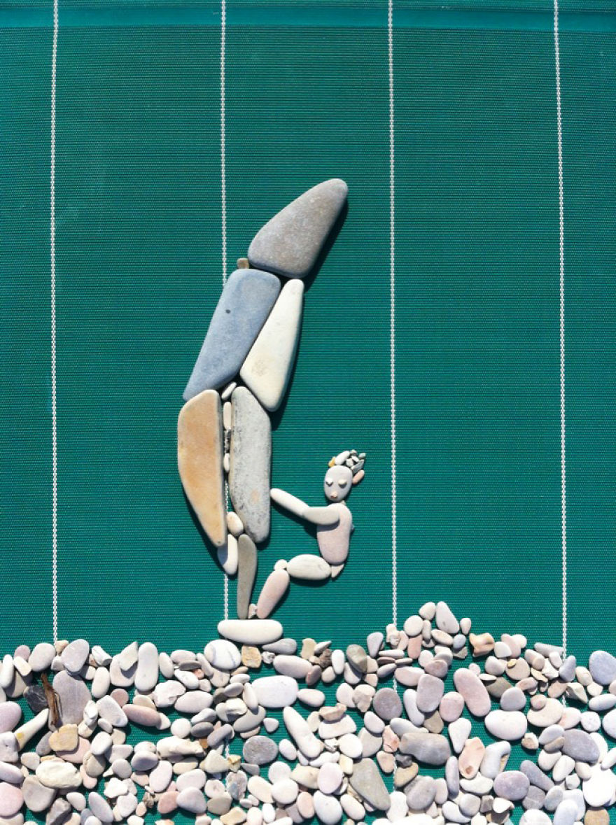 I Create Art From Stones I Find On The Beach I Create Art From Stones I Find On The Beach