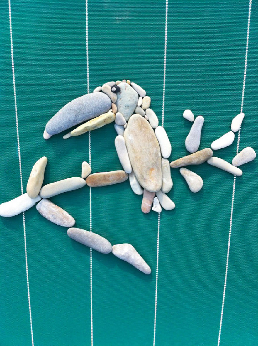I Create Art From Stones I Find On The Beach I Create Art From Stones I Find On The Beach