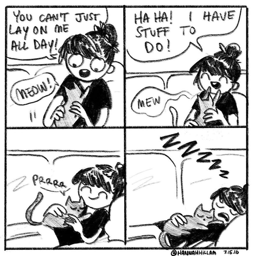 Artist Illustrates What It’s Like To Live With Cats (35 Pics) Artist Illustrates What It’s Like To Live With Cats (35 Pics)