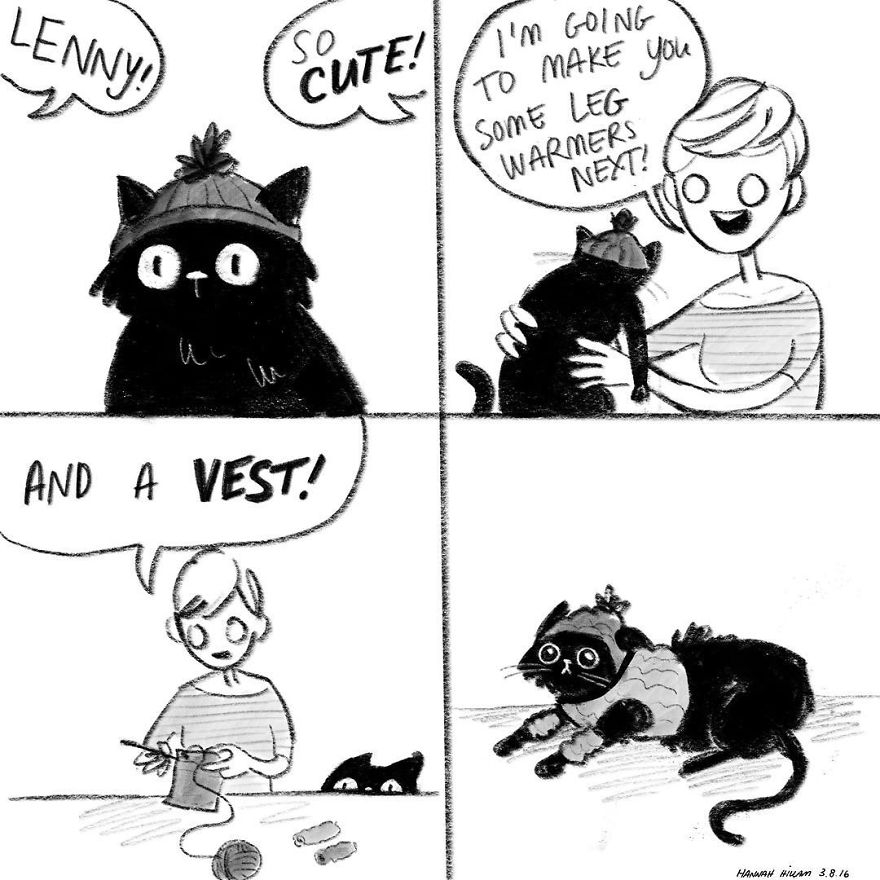 Artist Illustrates What It’s Like To Live With Cats (35 Pics) Artist Illustrates What It’s Like To Live With Cats (35 Pics)