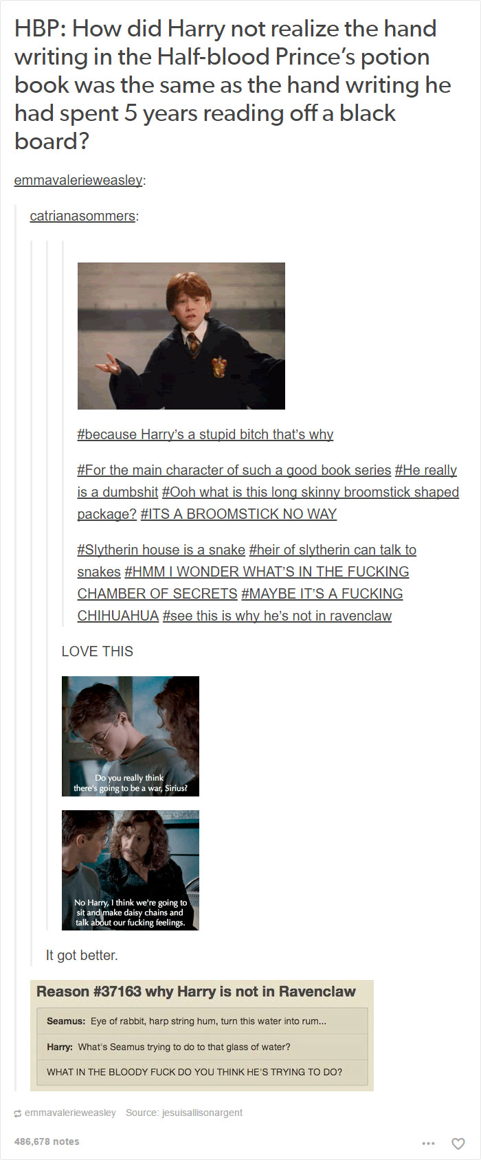 126 Harry Potter Tumblr Posts That Are Impossible Not To Laugh At If You&#8217;re A Potterhead