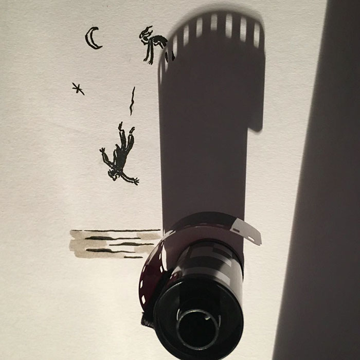 Artist Turns Shadows Of Everyday Objects Into Fun Illustrations (15 Pics) Artist Turns Shadows Of Everyday Objects Into Fun Illustrations (15 Pics)