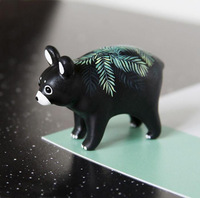 Tiny Animal Sculptures That I Create From Polymer Clay