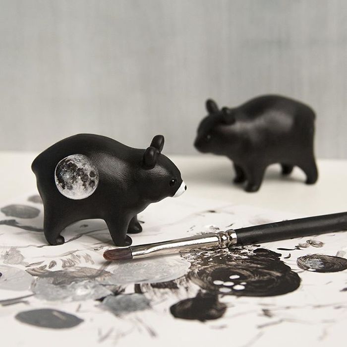 Tiny Animal Sculptures That I Create From Polymer Clay