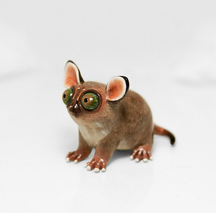 Tiny Animal Sculptures That I Create From Polymer Clay
