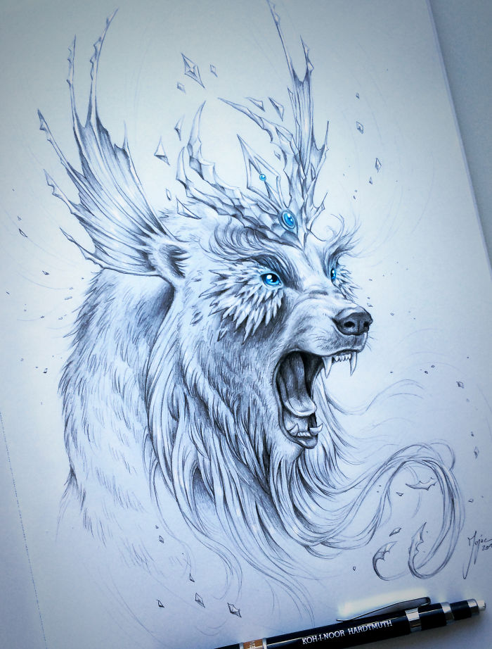 What I Do When Having An Art Block: I Just Take Any Animal And Add ‘Fantasy Stuff’ To It What I Do When Having An Art Block: I Just Take Any Animal And Add ‘Fantasy Stuff’ To It