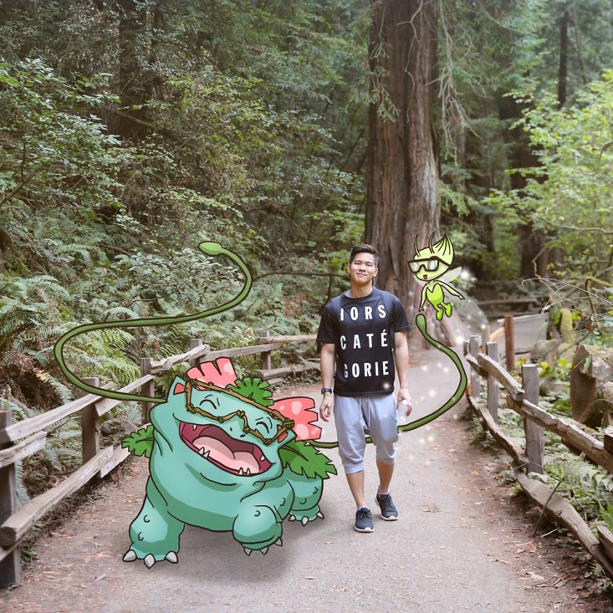 I Drew Pokemon Onto My Vacation Pics I Drew Pokemon Onto My Vacation Pics