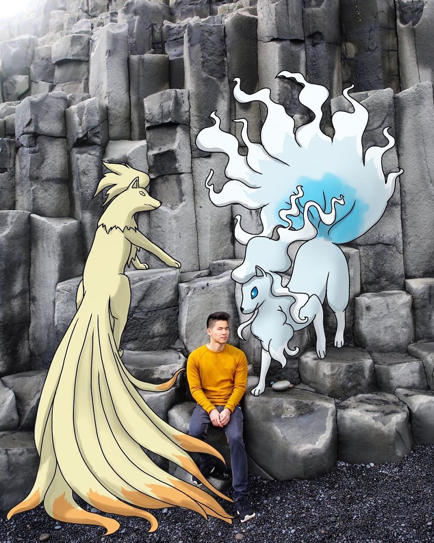 I Drew Pokemon Onto My Vacation Pics I Drew Pokemon Onto My Vacation Pics