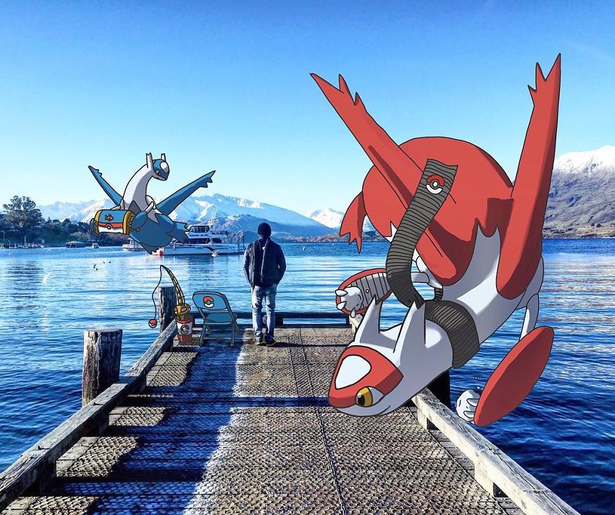 I Drew Pokemon Onto My Vacation Pics I Drew Pokemon Onto My Vacation Pics