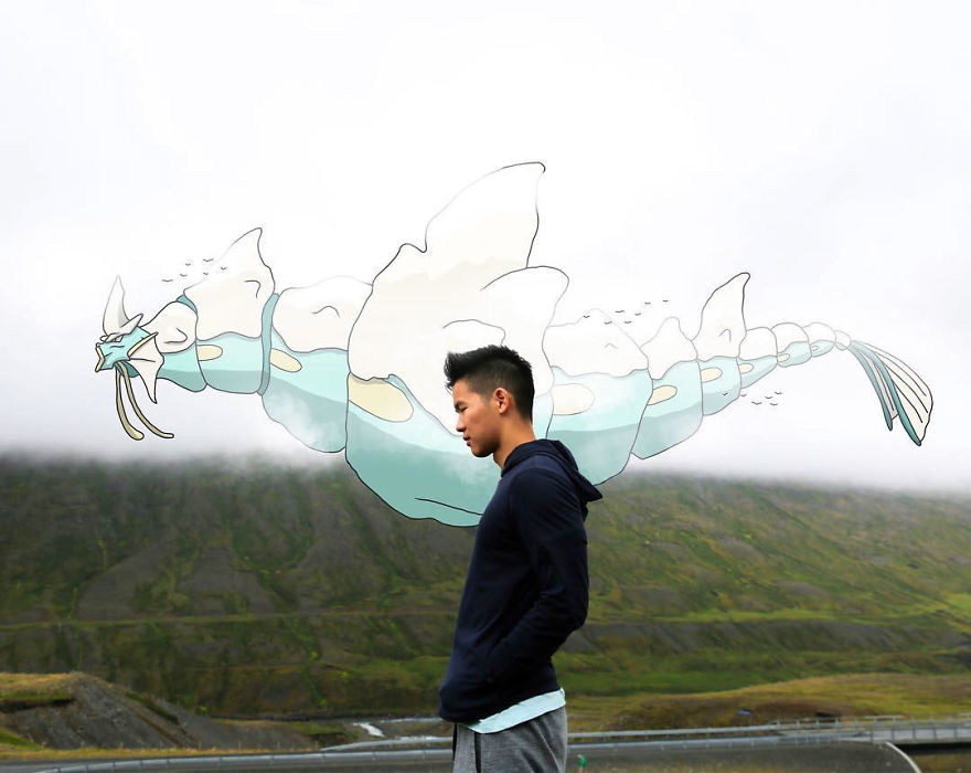 I Drew Pokemon Onto My Vacation Pics I Drew Pokemon Onto My Vacation Pics