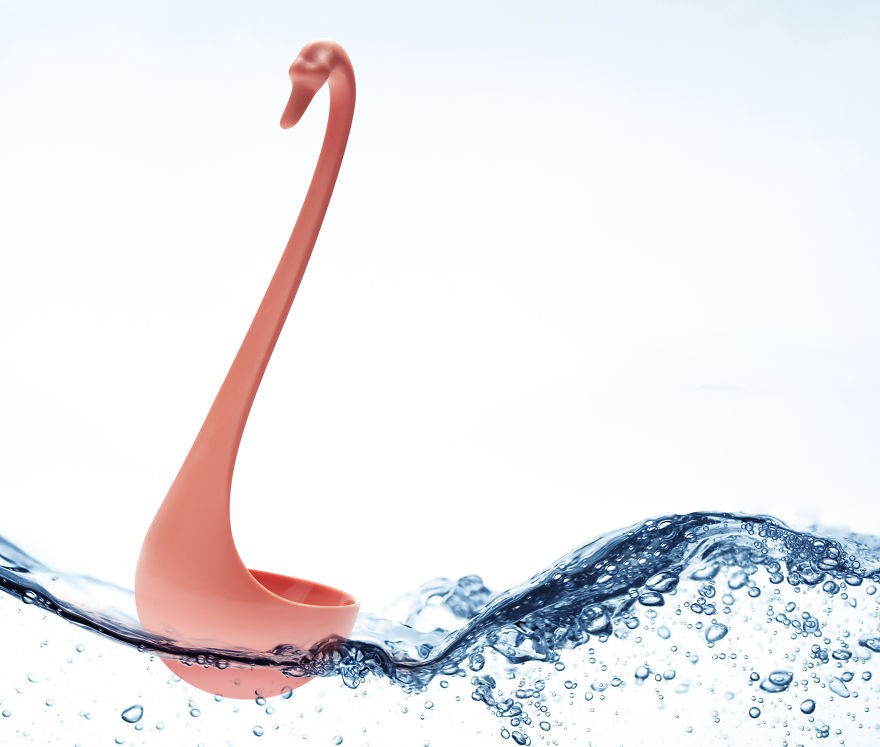 Swan Ladle That Gracefully Floats On Your Soup Swan Ladle That Gracefully Floats On Your Soup