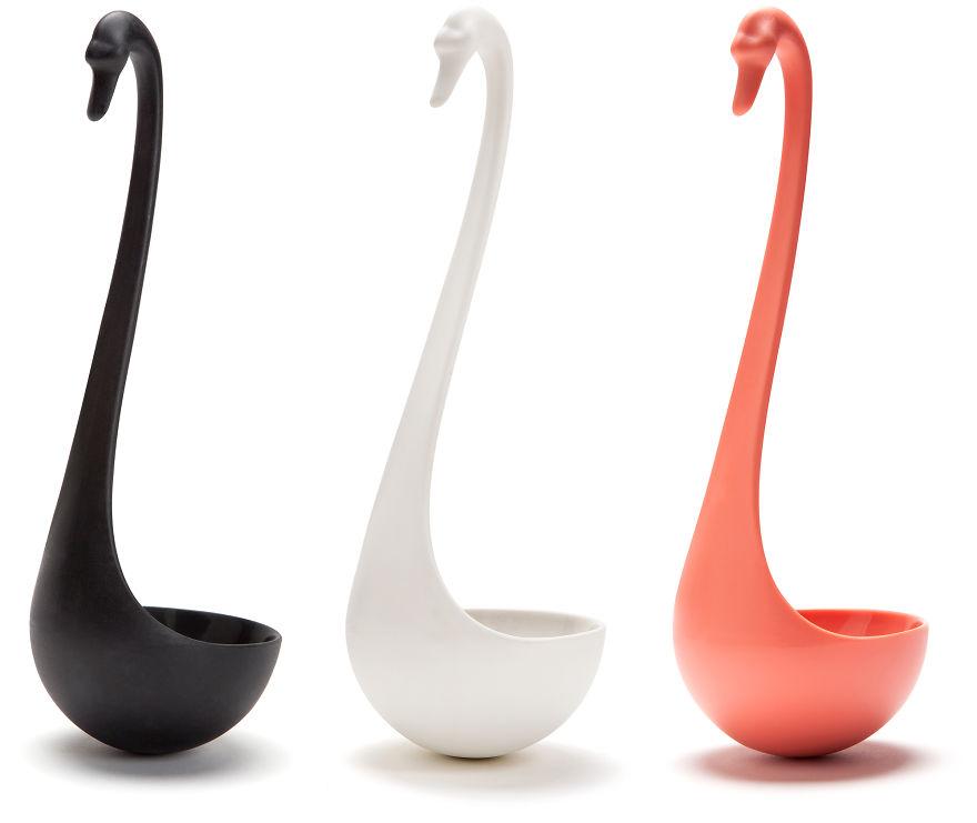Swan Ladle That Gracefully Floats On Your Soup Swan Ladle That Gracefully Floats On Your Soup