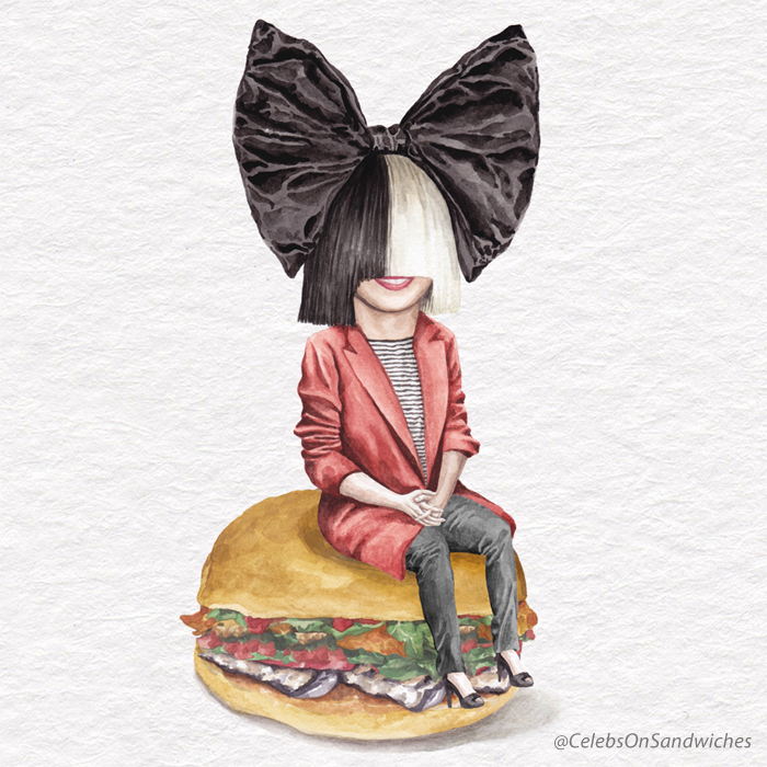 I&#8217;ve Made Over 100 Watercolor Paintings Of Celebs On Sandwiches