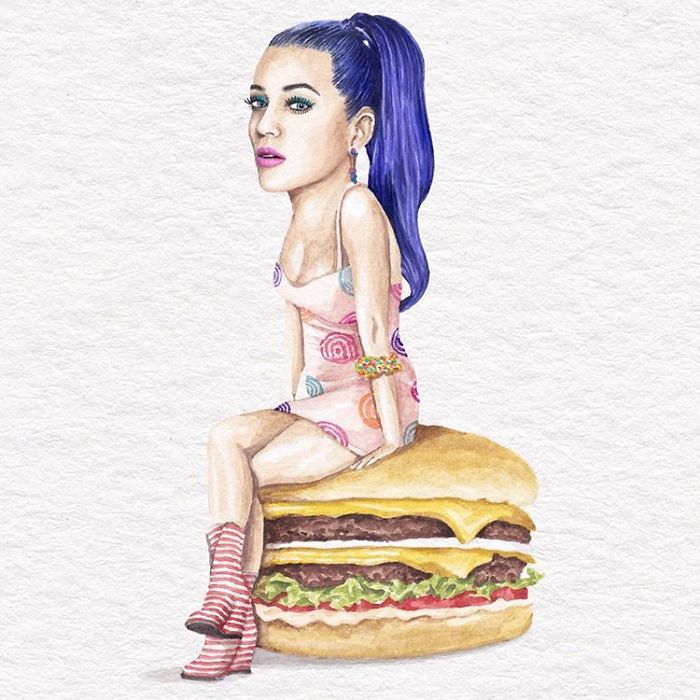 I&#8217;ve Made Over 100 Watercolor Paintings Of Celebs On Sandwiches