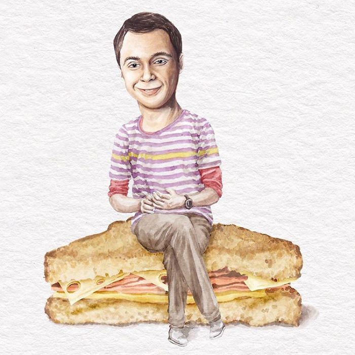 I&#8217;ve Made Over 100 Watercolor Paintings Of Celebs On Sandwiches