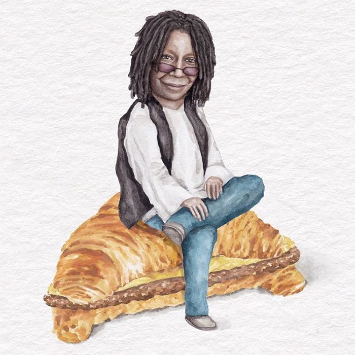 I&#8217;ve Made Over 100 Watercolor Paintings Of Celebs On Sandwiches