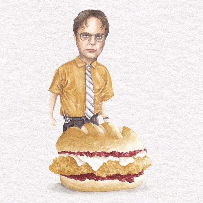 I&#8217;ve Made Over 100 Watercolor Paintings Of Celebs On Sandwiches