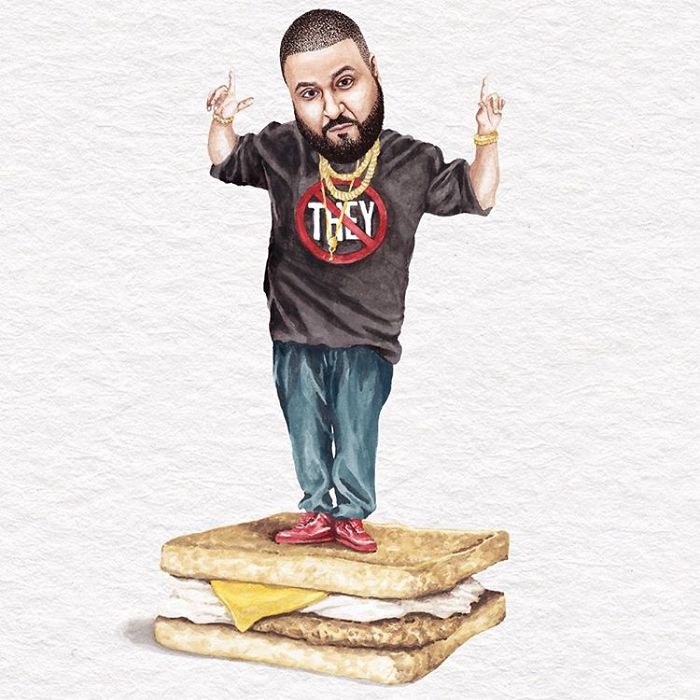 I&#8217;ve Made Over 100 Watercolor Paintings Of Celebs On Sandwiches