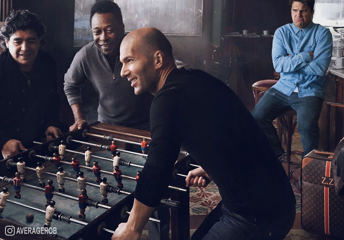 Guy Photoshops Himself Into Daily Lives Of Celebrities, Hates Every Second Of It (36 Pics)