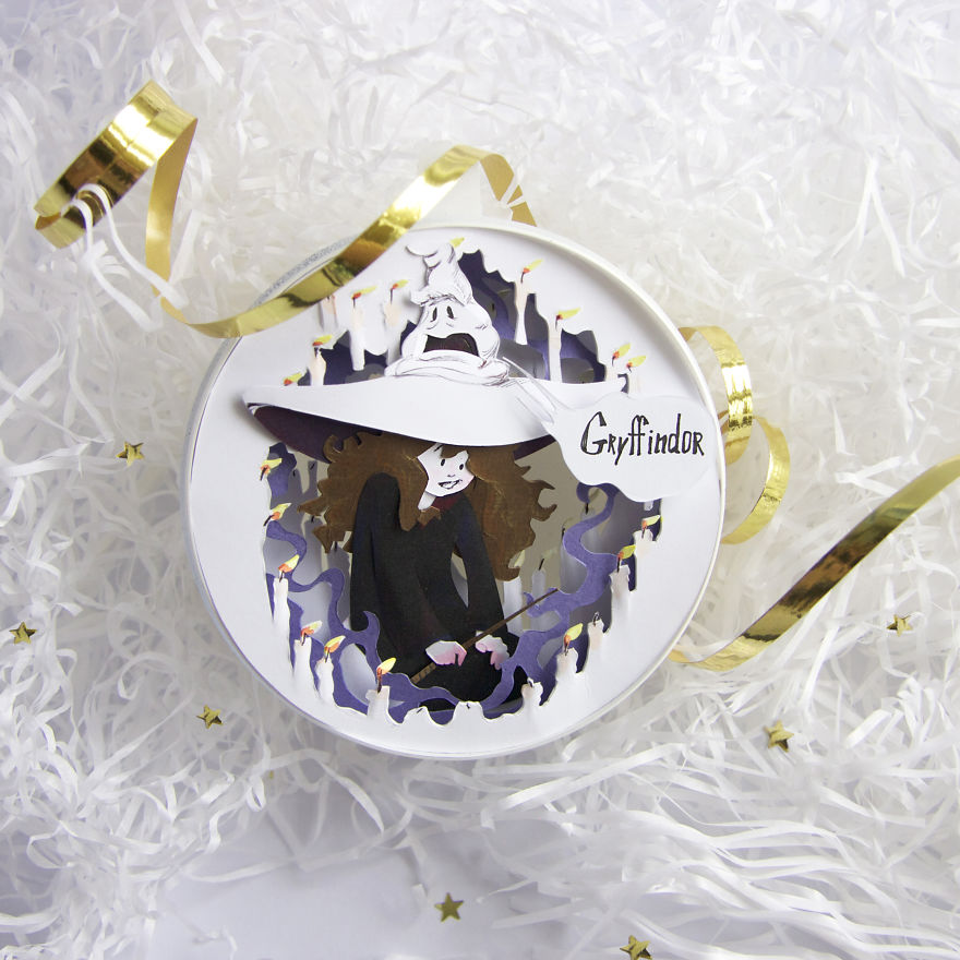 I Made A Series Of Paper Cut Christmas Decorations Inspired By Harry Potter I Made A Series Of Paper Cut Christmas Decorations Inspired By Harry Potter
