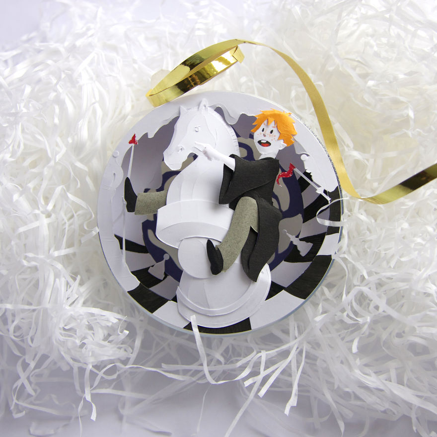 I Made A Series Of Paper Cut Christmas Decorations Inspired By Harry Potter I Made A Series Of Paper Cut Christmas Decorations Inspired By Harry Potter