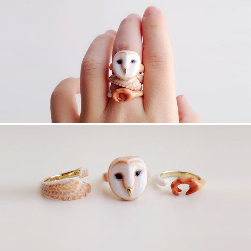 3-Piece Rings That Become Animals When You Wear Them All At Once